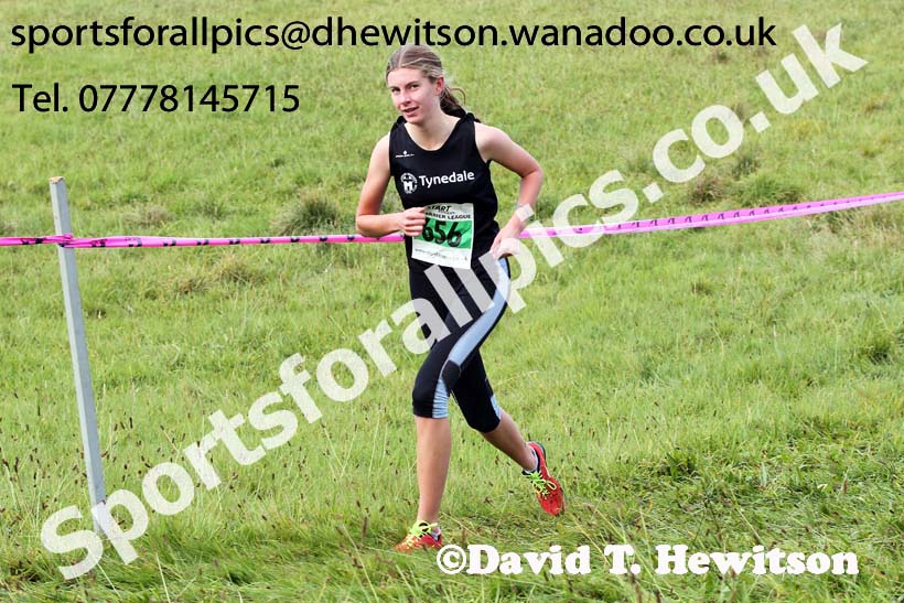 Womens under-17s and under-20s, North East Harrier League, Cramlington. Photo: David T. Hewitson/Sports for All Pics